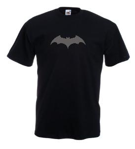Tricou negru imprimat Batman negru