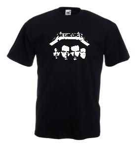 Tricou negru imprimat Metallica 1