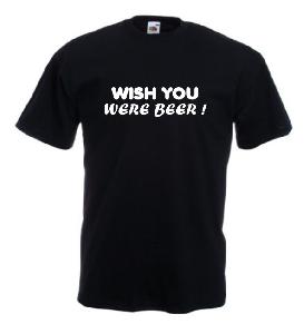 Tricou negru imprimat Wish