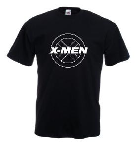 Tricou negru imprimat X-MEN