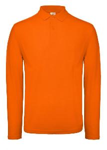 Tricou Polo Maneca Lunga B&C ID.001, orange